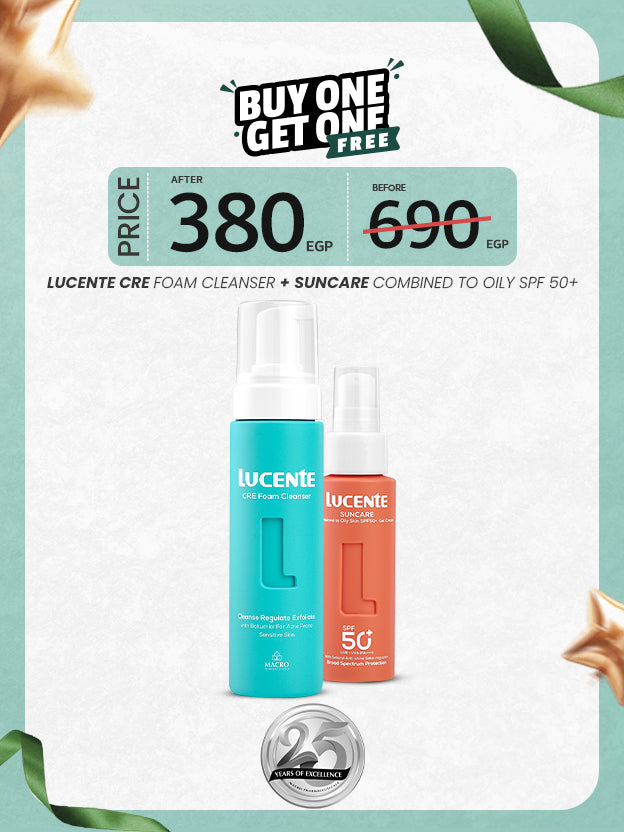 Lucente CRE Cleanser & Sun care combined to oily