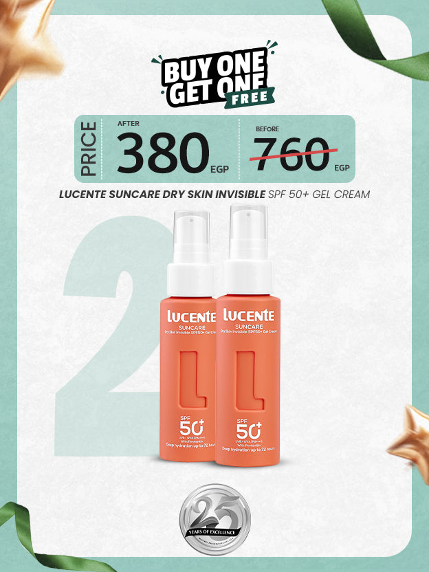 Double Lucente Suncare - Dry Skin Invisible SPF 50+ Gel Cream -50Ml