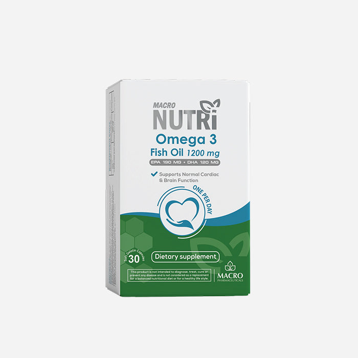 Macro Nutri Omega 3 fish oil 1200 mg